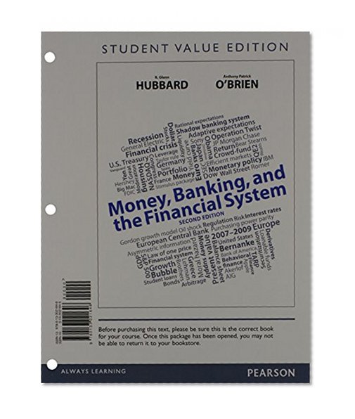 Book Cover Money, Banking, and the Financial System, Student Value Edition Plus NEW MyEconLab with Pearson eText -- Access Card Package (2nd Edition)