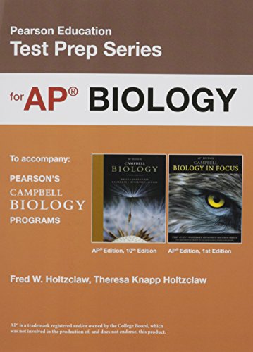 Book Cover Preparing for the Biology AP* Exam (School Edition) (Pearson Education Test Prep)