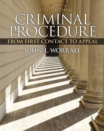 Book Cover Criminal Procedure: From First Contact to Appeal (5th Edition)