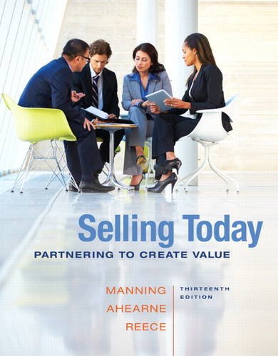 Book Cover Selling Today: Partnering to Create Value (13th Edition)