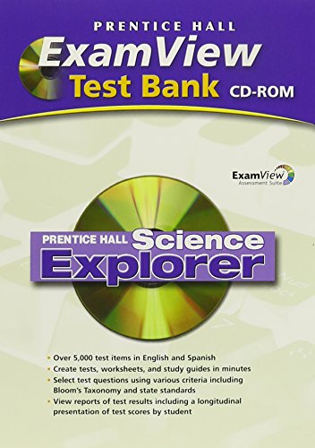 SCIENCE EXPLORER EXAMVIEW COMPUTER TEST BANK 2005C/2007C/2009C