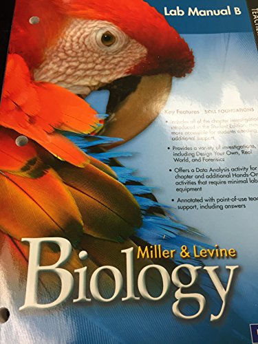Book Cover Miller & Levine Biology: Lab Manual B,Teacher's Edition