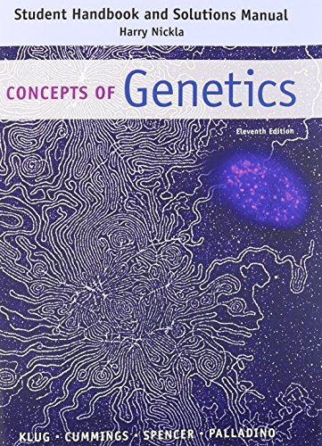 Book Cover Student Handbook and Solutions Manual: Concepts of Genetics
