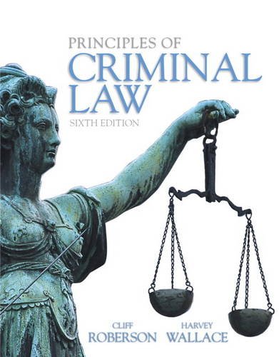 Book Cover Principles of Criminal Law (6th Edition)