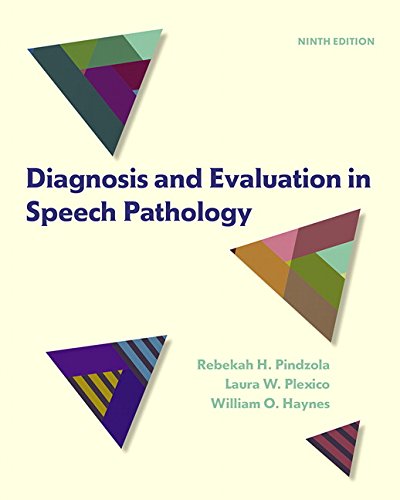 Book Cover Diagnosis and Evaluation in Speech Pathology (9th Edition)