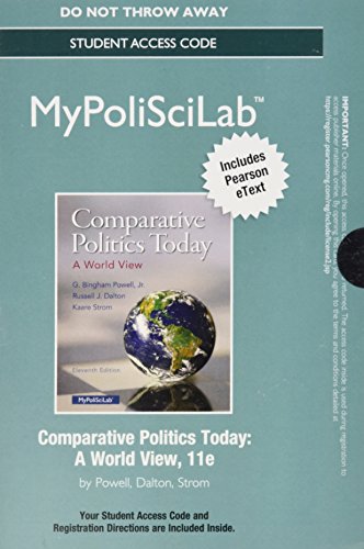 NEW MyLab Political Science with Pearson eText -- Standalone Access Card -- for Comparative Politics Today: A World View (11th Edition)