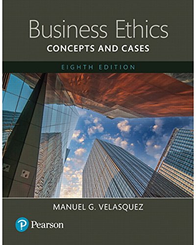 Book Cover Business Ethics: Concepts and Cases -- Books a la Carte (8th Edition)