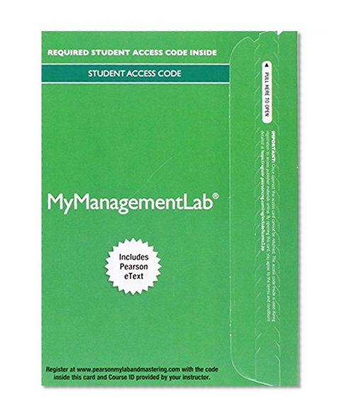 Book Cover MyManagementLab with Pearson eText -- Access Card -- for Human Resource Management
