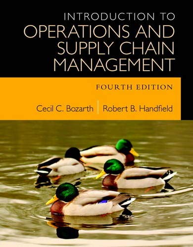 Book Cover Introduction to Operations and Supply Chain Management (4th Edition)