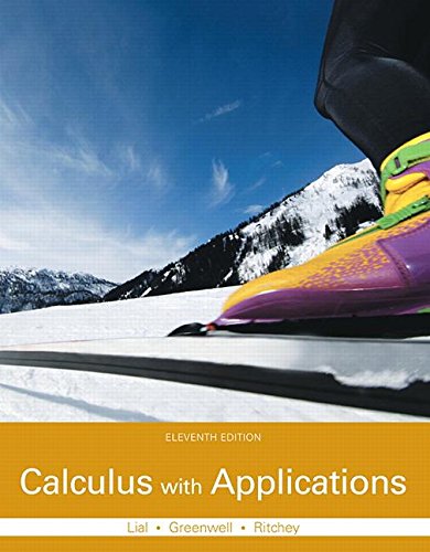 Book Cover Calculus with Applications Plus MyLab Math with Pearson eText -- Access Card Package (11th Edition) (Lial, Greenwell & Ritchey, The Applied Calculus & Finite Math Series)