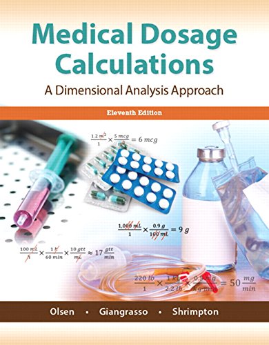 Book Cover Medical Dosage Calculations