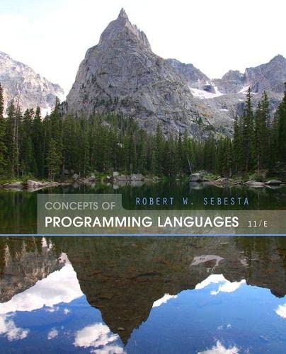 Book Cover Concepts of Programming Languages (11th Edition)