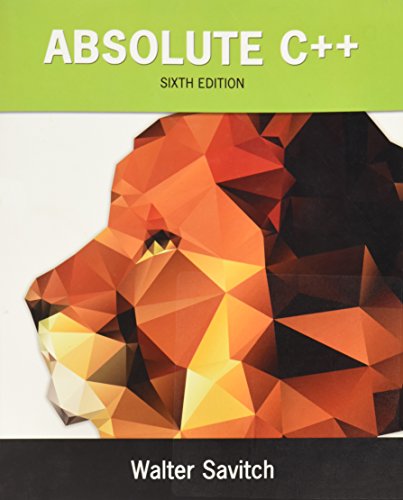 Book Cover Absolute C++ (6th Edition)