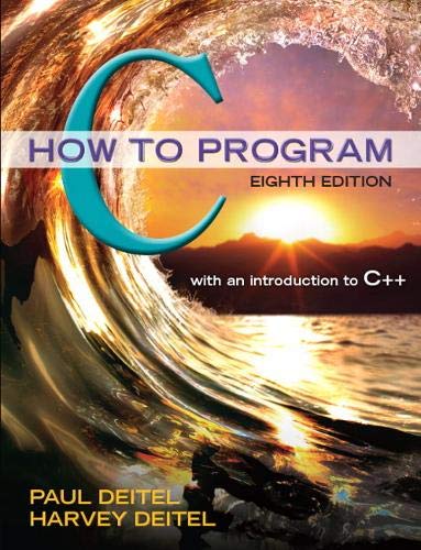 Book Cover C How to Program