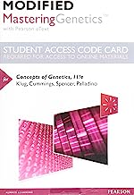 Book Cover Modified MasteringGenetics with Pearson eText -- Standalone Access Card -- for Concepts of Genetics (11th Edition)