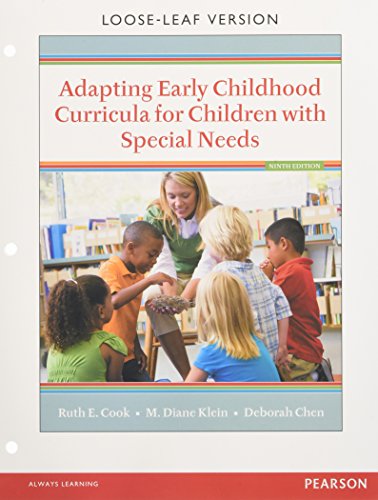 Book Cover Adapting Early Childhood Curricula for Children with Special Needs, Enhanced Pearson eText with Loose-Leaf Version -- Access Card Package (9th Edition)