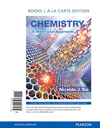 Book Cover Chemistry: A Molecular Approach, Books a la Carte Edition (4th Edition)