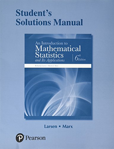 Book Cover Student Solutions Manual for Introduction to Mathematical Statistics and Its Applications, An