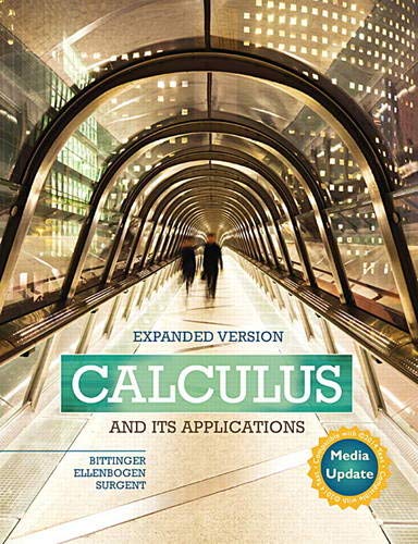 Book Cover Calculus and Its Applications Expanded Version Media Update