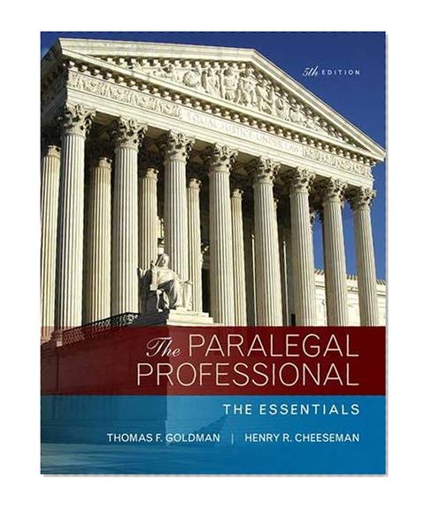 Book Cover The Paralegal Professional: The Essentials (5th Edition)
