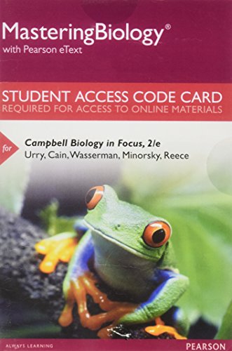 Book Cover Mastering Biology with Pearson eText -- Standalone Access Card -- for Campbell Biology in Focus (2nd Edition)