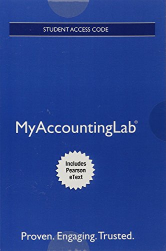 Book Cover MyLab Accounting with Pearson eText -- Access Card -- for Managerial Accounting (My Accounting Lab)