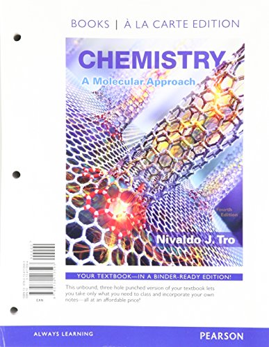 Book Cover Chemistry: A Molecular Approach, Books a la Carte Plus Mastering Chemistry with Pearson eText -- Access Card Package (4th Edition)