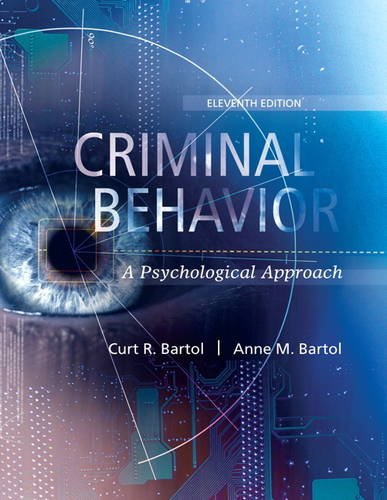 Book Cover Criminal Behavior: A Psychological Approach