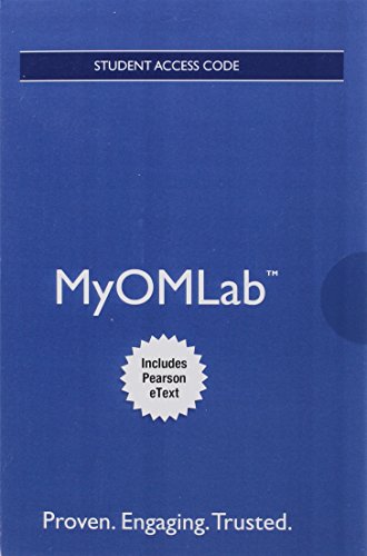 Book Cover Mylab Operations Management with Pearson Etext -- Access Card -- For Operations Management: Sustainability and Supply Chain Management
