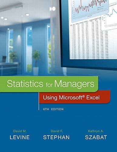 Book Cover Statistics for Managers Using Microsoft Excel