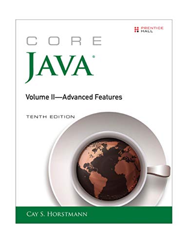 Book Cover Core Java, Volume II--Advanced Features (10th Edition) (Core Series)