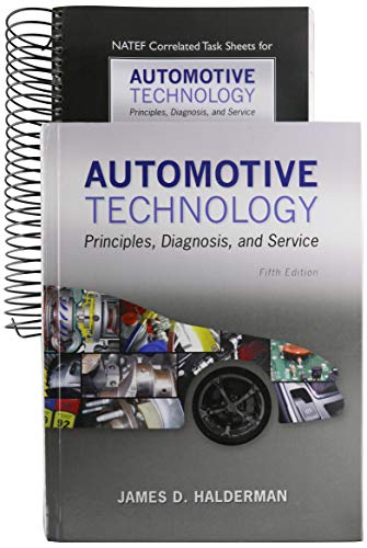 Book Cover Automotive Technology: Principles, Diagnosis, and Service; NATEF Correlated Task Sheets for Automotive Technology (5th Edition)