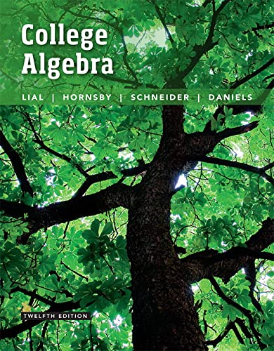 Book Cover College Algebra