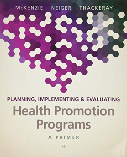 Book Cover Planning, Implementing, & Evaluating Health Promotion Programs: A Primer