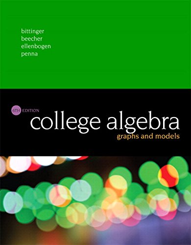 Book Cover College Algebra: Graphs and Models + MyLab Math with Pearson eText Access Card Package (24 Months)