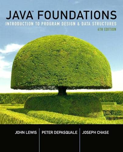 Book Cover Java Foundations: Introduction to Program Design and Data Structures