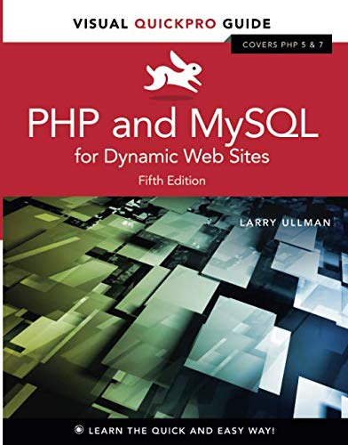 Book Cover PHP and MySQL for Dynamic Web Sites: Visual QuickPro Guide