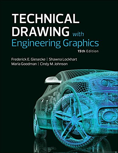 Book Cover Technical Drawing with Engineering Graphics