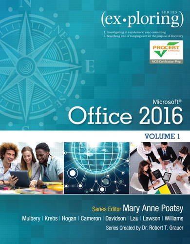 Book Cover Exploring Microsoft Office 2016 Volume 1 (Exploring for Office 2016 Series)