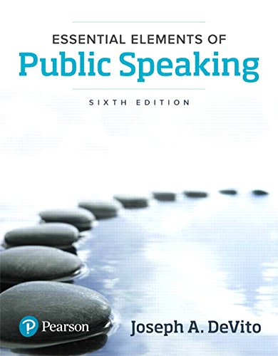Book Cover Essential Elements of Public Speaking (6th Edition)