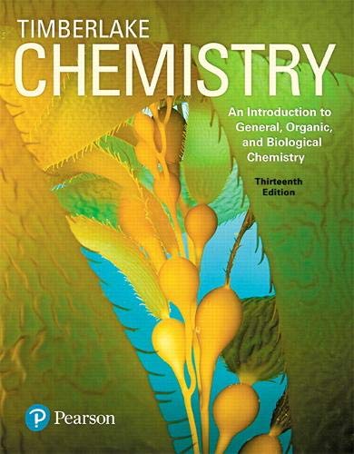 Book Cover Chemistry: An Introduction to General, Organic, and Biological Chemistry