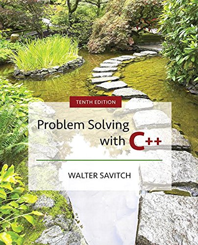 Book Cover Problem Solving with C++ (10th Edition)