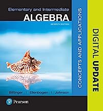 Book Cover Elementary and Intermediate Algebra: Concepts and Applications