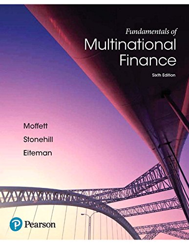 Book Cover Fundamentals of Multinational Finance (6th Edition) (The Pearson Series in Finance)