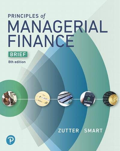 Book Cover Principles of Managerial Finance, Brief (What's New in Finance)