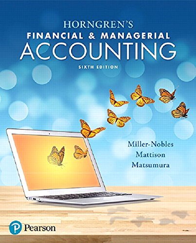Book Cover Horngren's Financial & Managerial Accounting