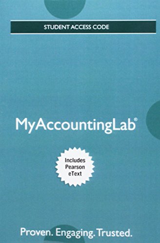 Book Cover MyLab Accounting with Pearson eText -- Access Card -- for Horngren's Accounting