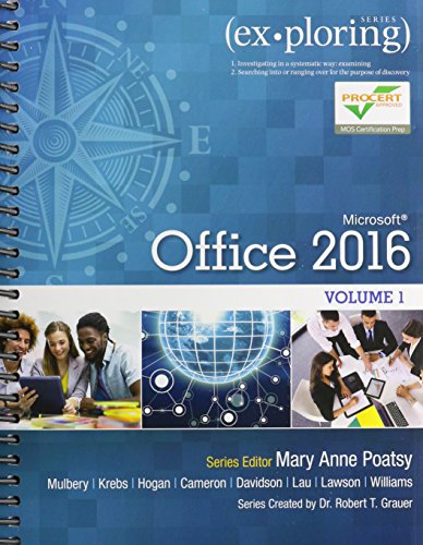Book Cover Exploring Microsoft Office 2016 Volume 1; MyLab IT with Pearson eText--Access Card--for Exploring Microsoft Office 2016