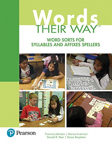 Book Cover Words Their Way: Word Sorts for Syllables and Affixes Spellers (3rd Edition) (Words Their Way Series)