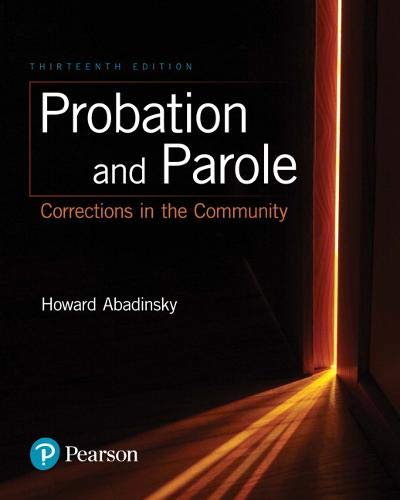 Book Cover Probation and Parole: Corrections in the Community